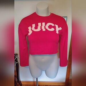 Juicy Couture Pink Cropped Sweatshirt